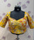 Designer Tissue organza Yallow blouse