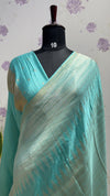 Munga silk Rising border sea blue