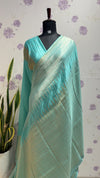Munga silk Rising border sea blue