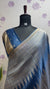 Munga silk Rising border parrot Ink blue