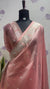 Tissue Paithani saree peach