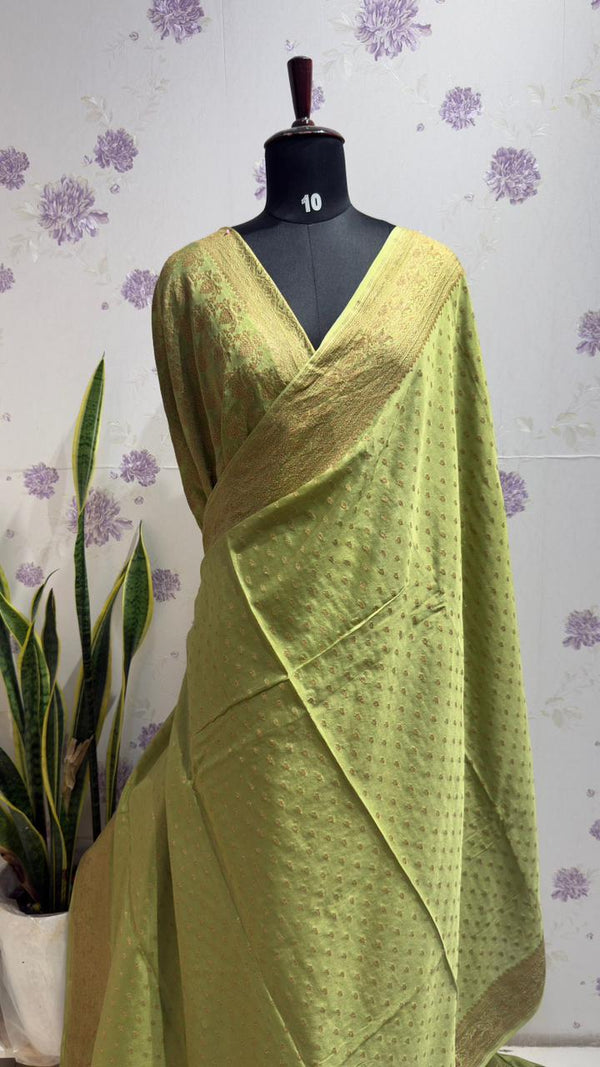 Pure Crape Banaras Saree