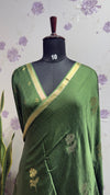Gaji Modal saree green