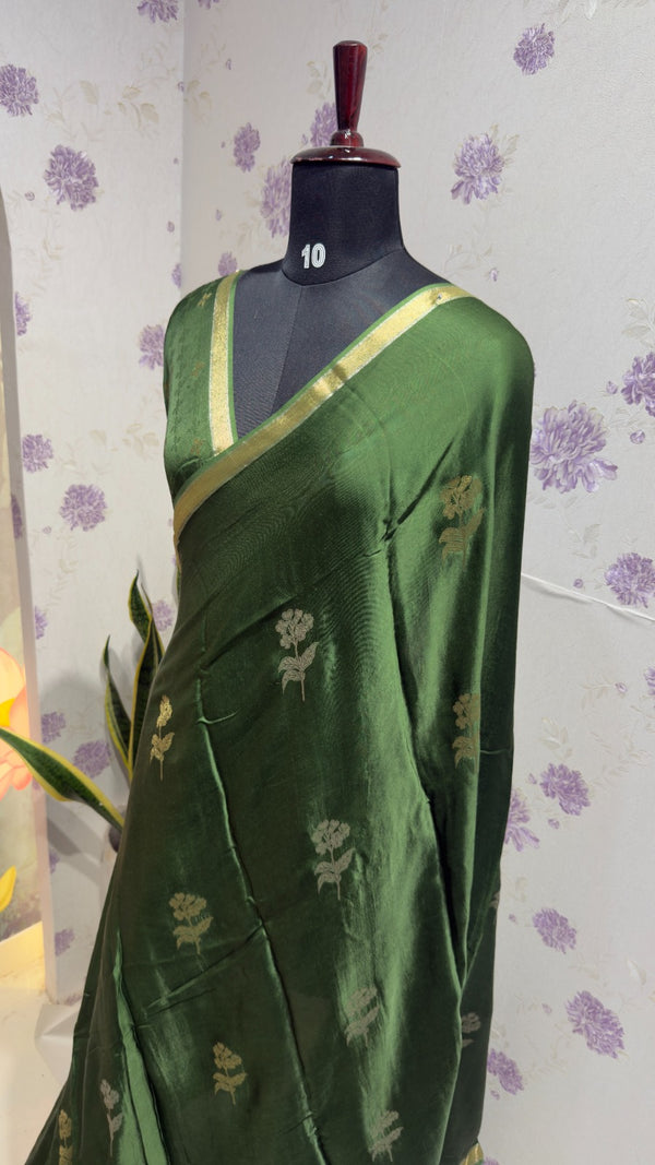 Gaji Modal saree green