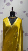 Gaji Modal saree musturd yellow