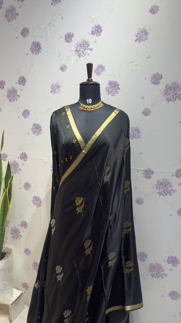 Gaji Modal saree black