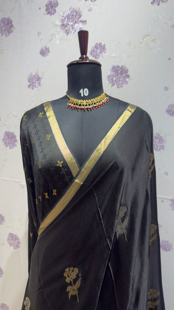 Gaji Modal saree black
