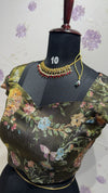 Tissue Mirror Work Blouse black