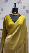 Brocade Munga Silk Temple Border Light Green