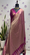 Brocade Munga Silk Temple Border Megenta Pink