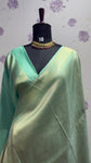 Brocade Munga Silk Temple Border Sea Blue