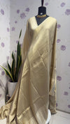 Brocade Munga Silk Temple Border Ivory