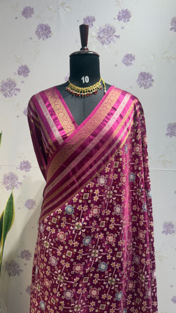 Munga patola saree