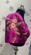 Pure Raw Silk With Embroidery