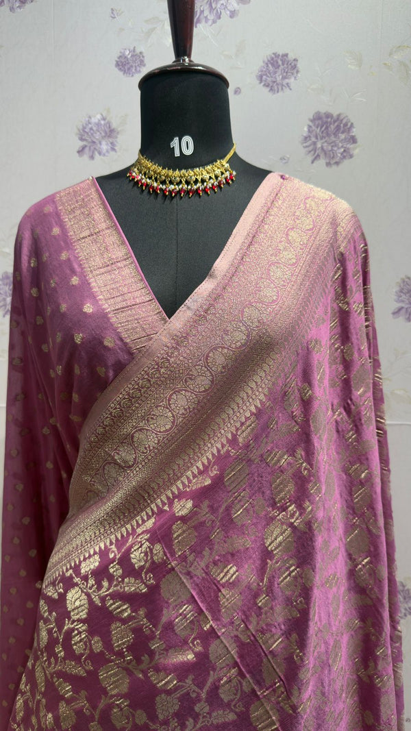 Kaddi georgett saree