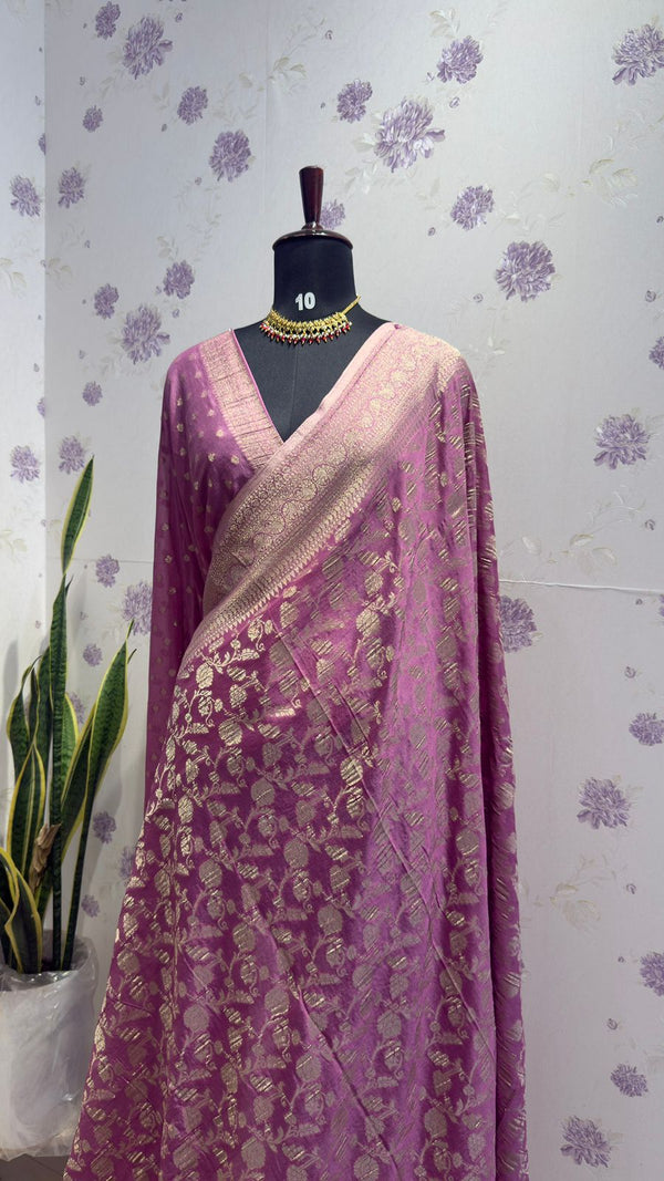 Kaddi georgett saree