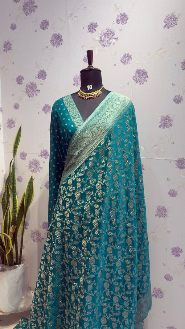 Kaddi georgett saree