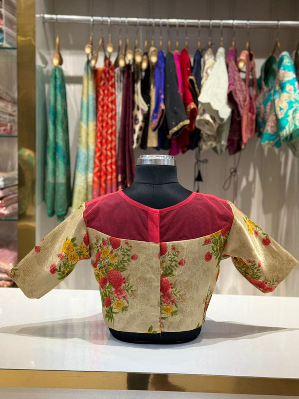 floral print designer blouse